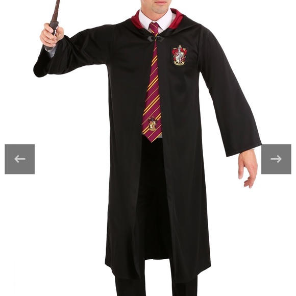 Harry Potter Adult Gryffindor Robe Costume set - Picture 3 of 3
